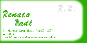 renato madl business card